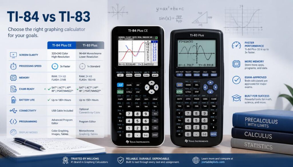 TI-84 vs TI-83